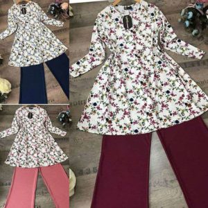 Çiçekli Tunik Pantolon Kombin