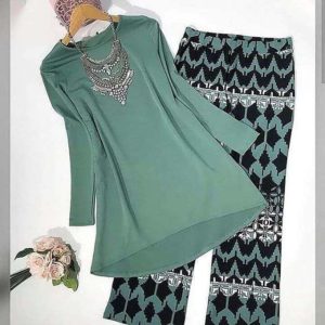 Yeşil Pantolon Tunik Takım