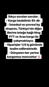 modaalabutik bilgilendirme duyurusu hikayesi_1 modaalabutik kargo bilgilendirme duyurusu