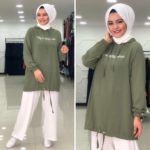 Kapşonlu Sweat Kumaş Pantolon Kombin