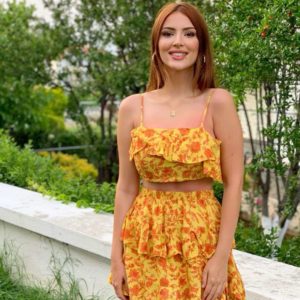 İp Askılı Bluz Şort Takım
